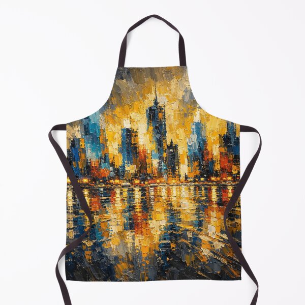 Item preview, Golden Reflections City Skyline designed and sold by Ingorgia Studio.
