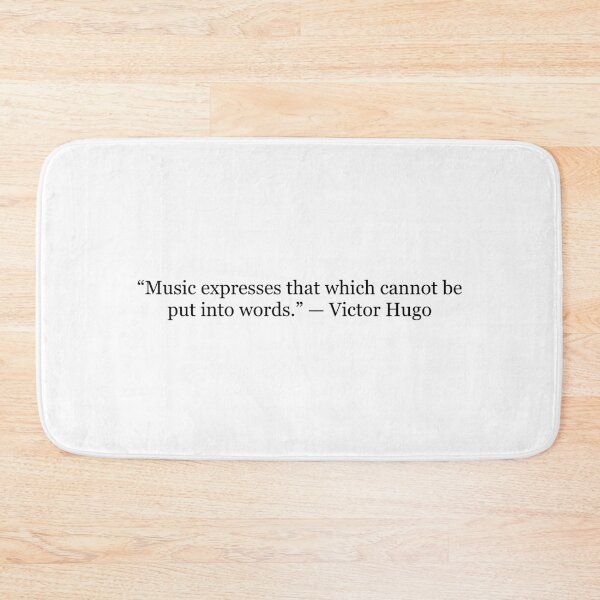 Item preview, Music Expresses That Which Cannot Be Put Into Words – Victor Hugo Quote Typography designed and sold by The Prose Atelier.