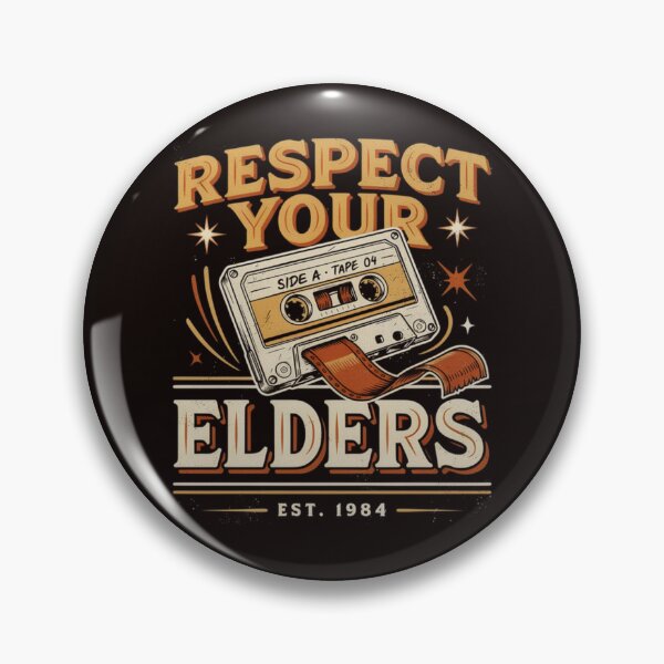 Item preview, Respect Your Elders Funny Retro Audio Cassette Tape Humor designed and sold by Malaryk.