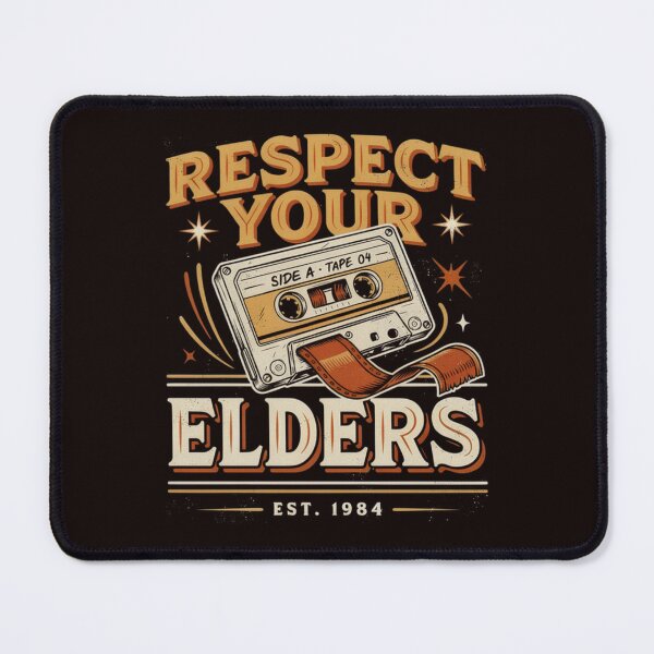 Item preview, Respect Your Elders Funny Retro Audio Cassette Tape Humor designed and sold by Malaryk.