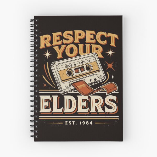 Item preview, Respect Your Elders Funny Retro Audio Cassette Tape Humor designed and sold by Malaryk.