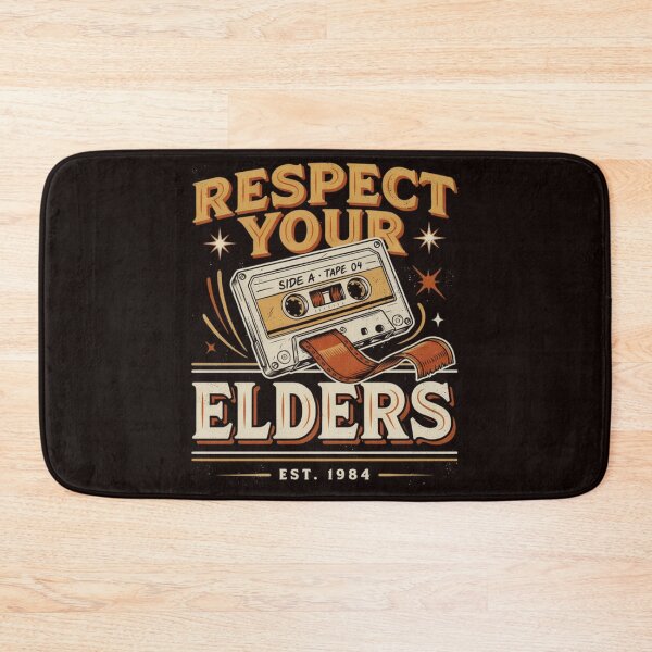 Item preview, Respect Your Elders Funny Retro Audio Cassette Tape Humor designed and sold by Malaryk.