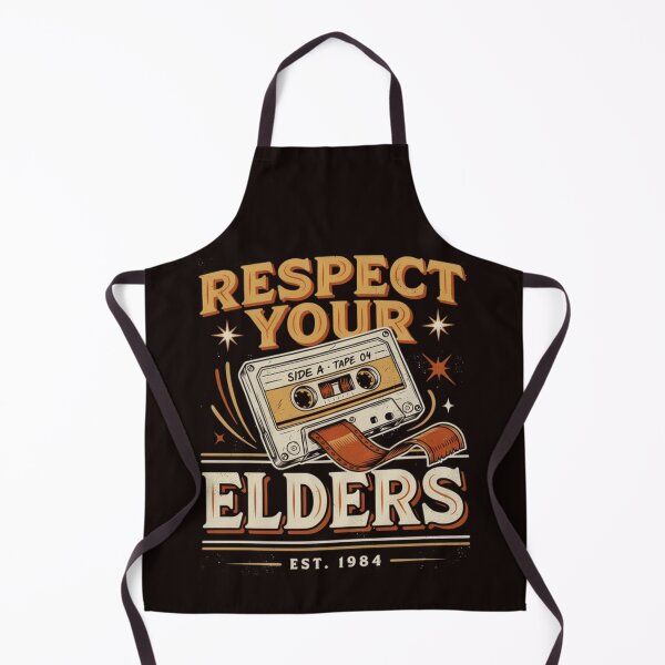 Item preview, Respect Your Elders Funny Retro Audio Cassette Tape Humor designed and sold by Malaryk.