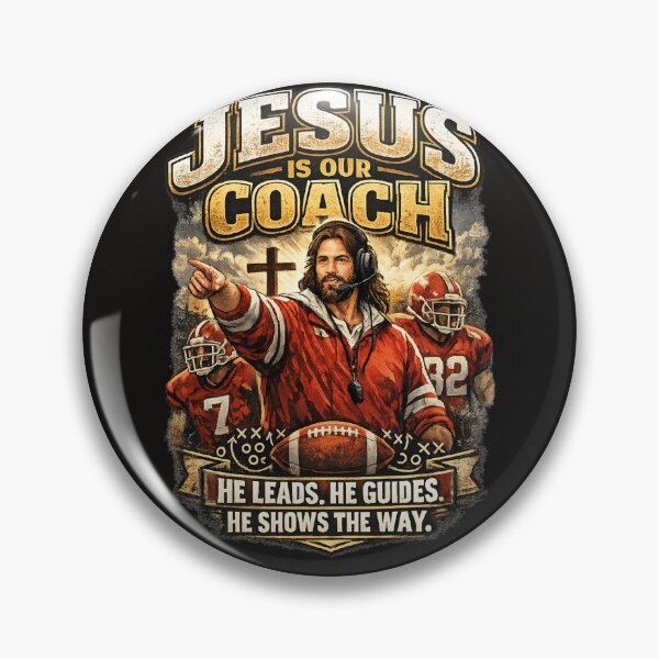 Item preview,  Jesus Is Our Coach, Jesus Leads Christian Apparel designed and sold by KINGDOM GOLD STUDIO.