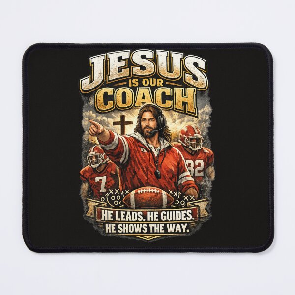 Item preview,  Jesus Is Our Coach, Jesus Leads Christian Apparel designed and sold by KINGDOM GOLD STUDIO.