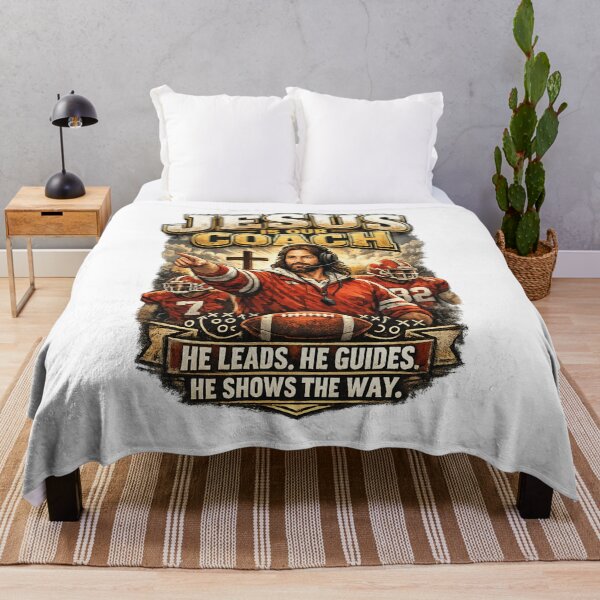 Item preview, Jesus Is Our Coach, Jesus Leads Christian Apparel designed and sold by KINGDOM GOLD STUDIO.