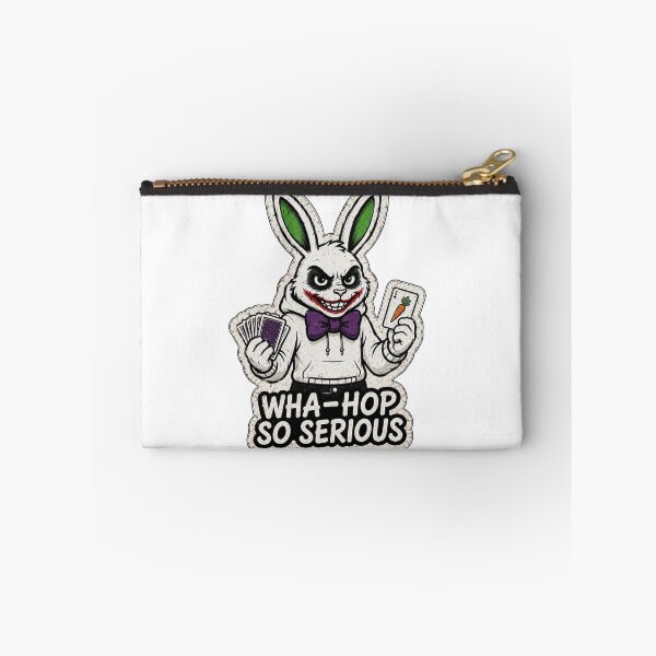 Item preview, WHA-HOP SO SERIOUS – Funny Mischievous Bunny Sticker, T-Shirt & Hoodie designed and sold by bunnymode.