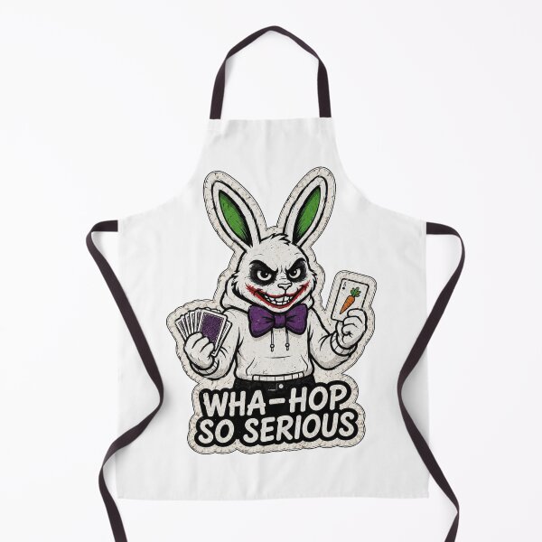 Item preview, WHA-HOP SO SERIOUS – Funny Mischievous Bunny Sticker, T-Shirt & Hoodie designed and sold by bunnymode.