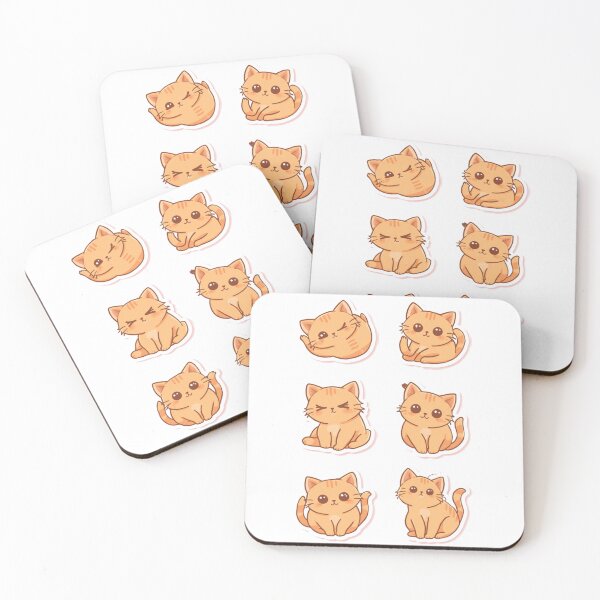 Item preview, Cute Kawaii Cat Sticker designed and sold by HappyDoodle11.
