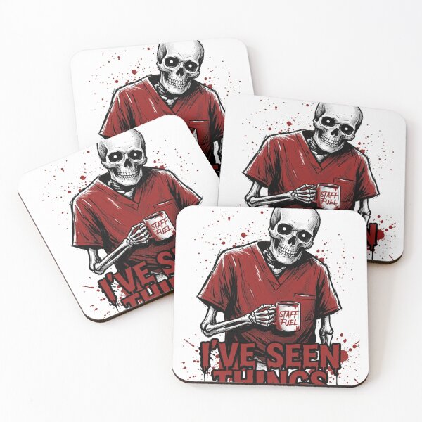 Item preview, Ive Seen Things Funny Skeleton Nurse Dark Humor Horror designed and sold by Arobinoz.