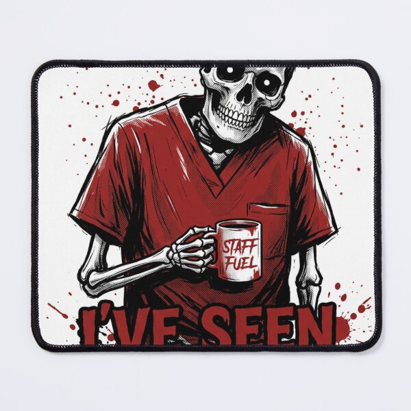 Item preview, Ive Seen Things Funny Skeleton Nurse Dark Humor Horror designed and sold by Arobinoz.