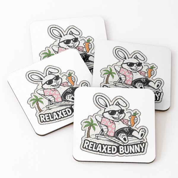 Item preview,  Relaxed Bunny – Funny Beach Rabbit Vacation Sticker, T-Shirt & Hoodie  designed and sold by bunnymode.