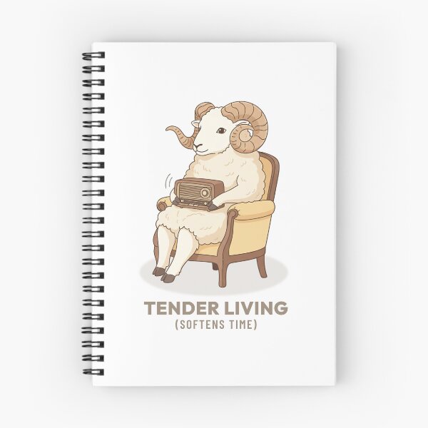 Item preview, Cozy Ram Listening to Music Vintage Aesthetic designed and sold by Cozy Vintage Animal.