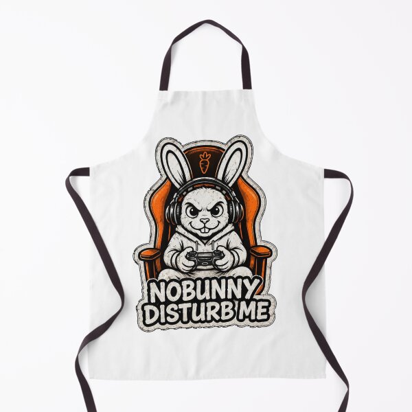 Item preview, No Bunny Disturb Me – Funny Gamer Bunny Gaming Sticker, T-Shirt & Hoodie designed and sold by bunnymode.