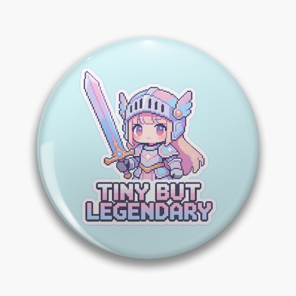 Item preview, Tiny But Legendary - Cute Knight Anime Pixel Art (Fantasy Warrior) designed and sold by PotionPixelArt.