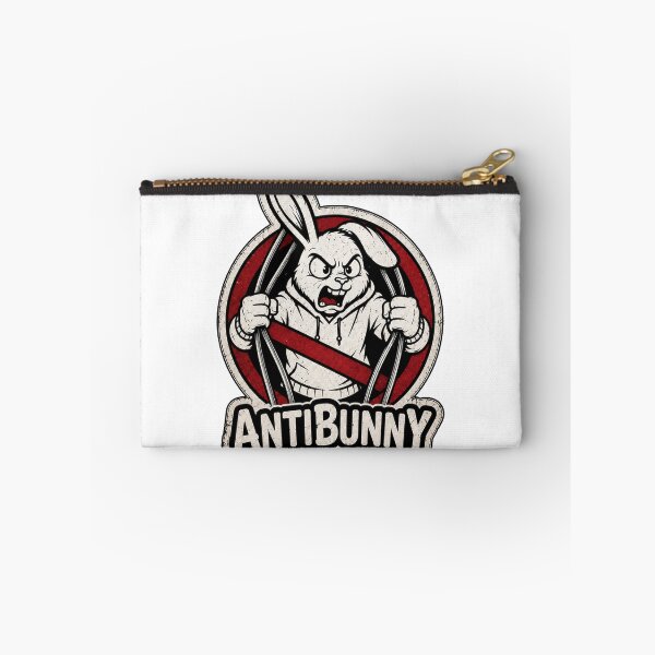 Aperçu de l'œuvre Autocollant streetwear AntiBunny Lapin en colère drôle créée et vendue par bunnymode.