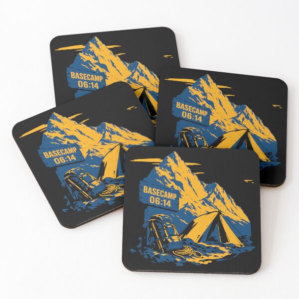 Item preview, Retro Basecamp Mountain Camping Graphic designed and sold by wmhtees.