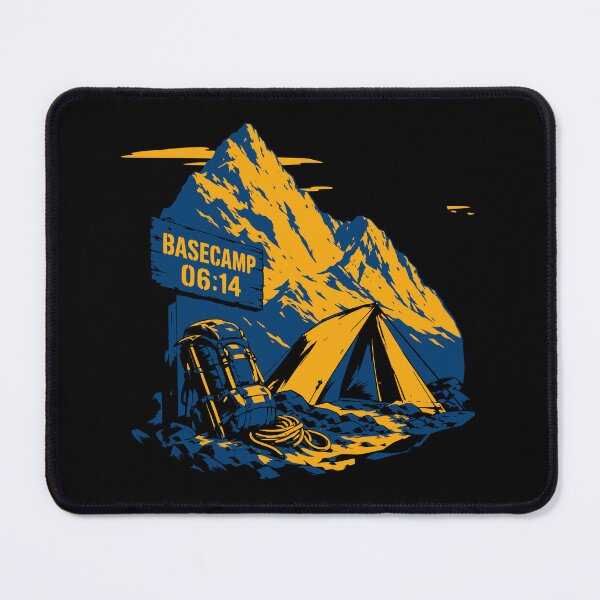 Item preview, Retro Basecamp Mountain Camping Graphic designed and sold by wmhtees.