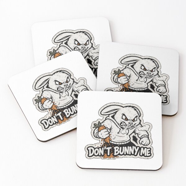 Item preview, Don’t Bunny Me Angry Rabbit Sticker designed and sold by bunnymode.
