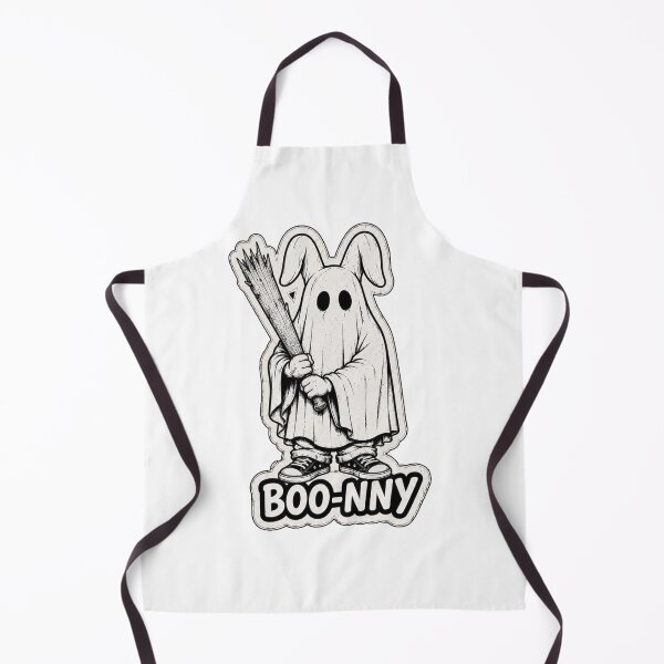 Item preview, BOO-NNY Funny Ghost Rabbit Halloween Sticker designed and sold by bunnymode.