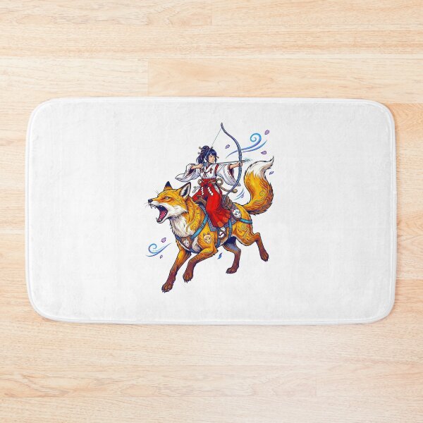 Item preview, Anime Archer Girl Riding Giant Fox Kitsune designed and sold by TeeARTHY.