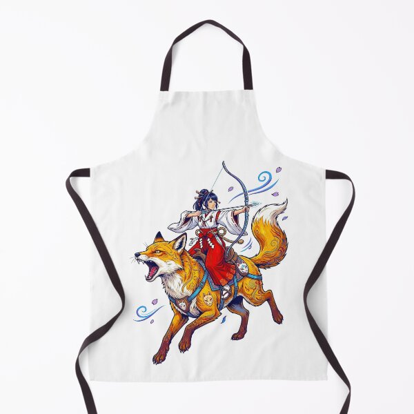 Item preview, Anime Archer Girl Riding Giant Fox Kitsune designed and sold by TeeARTHY.