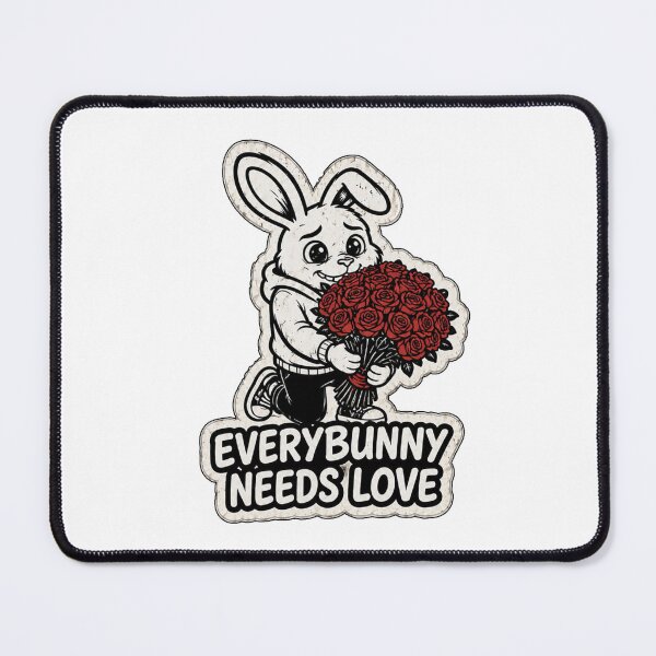 Item preview, EveryBunny Needs Love Cute Rabbit Sticker designed and sold by bunnymode.