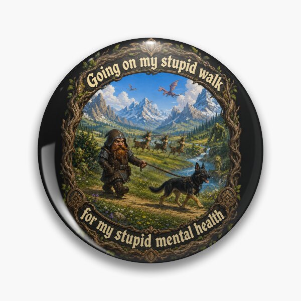 Item preview, Going on my stupid walk for my stupid mental health designed and sold by Pocket warren of mine.
