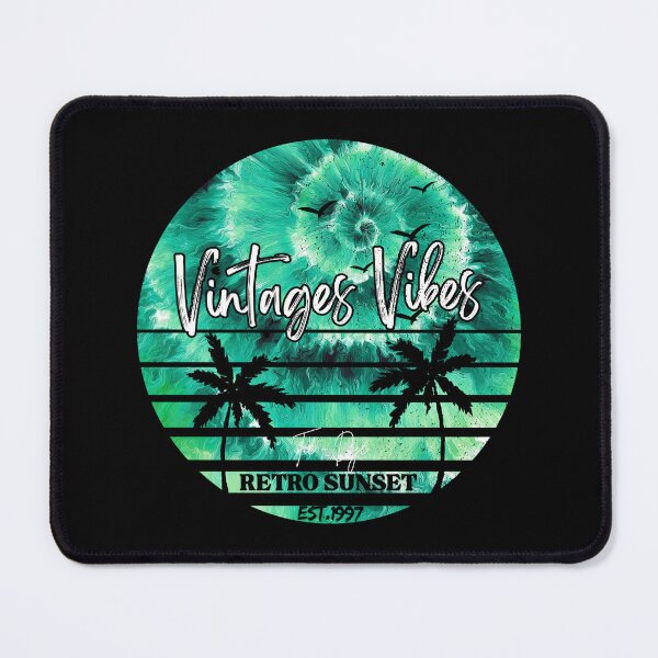 Item preview, Vintage Vibes Green Retro Sunset designed and sold by Vintages Vibes.
