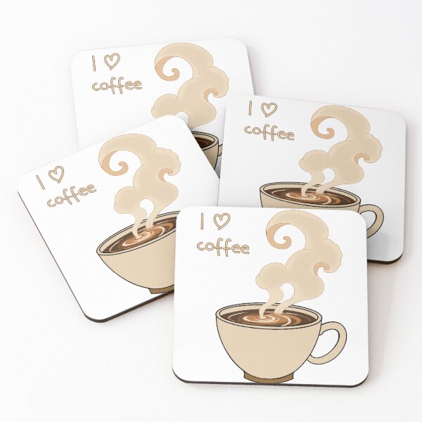 Item preview, I love coffee designed and sold by cat-and-pigeon.