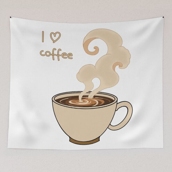Item preview, I love coffee designed and sold by cat-and-pigeon.