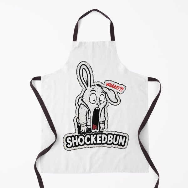 Item preview, SHOCKEDBUN Funny Shocked Rabbit Reaction Sticker designed and sold by bunnymode.