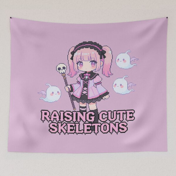 Item preview, Raising Cute Skeletons - Pastel Goth Pixel Art Witch designed and sold by PotionPixelArt.