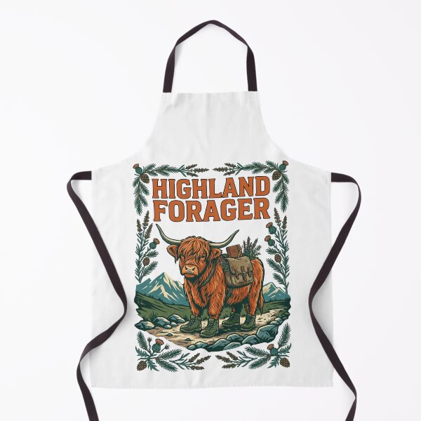 Item preview, Highland Scottish Highland Cow Hiking designed and sold by TeeARTHY.