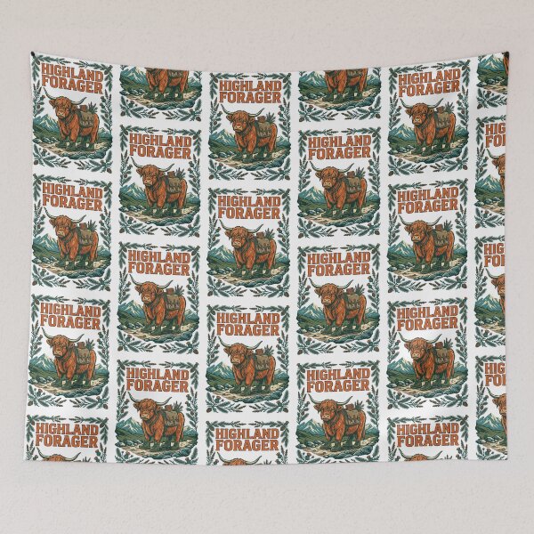 Item preview, Highland  Scottish Highland Cow Hiking   designed and sold by TeeARTHY.