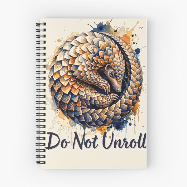 Item preview, Do Not Unroll Funny Pangolin Shirt | Cute Watercolor Wildlife Animal Gift designed and sold by Biedroneczka.
