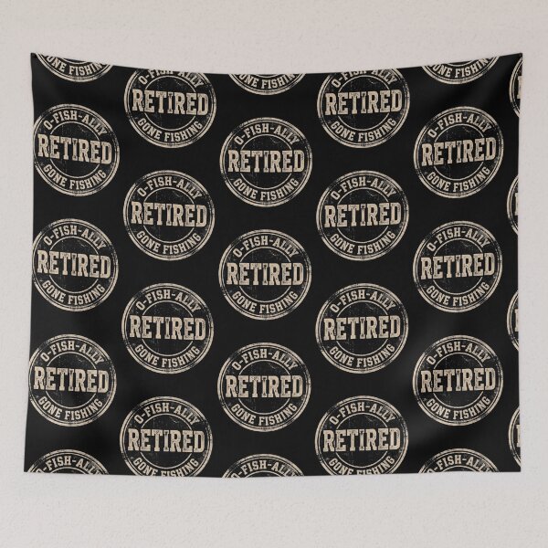 Item preview, O-FISH-ALLY RETIRED Gone Fishing Angler designed and sold by d247.