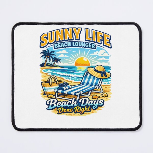 Item preview, Beach Days Done Right sunny life beach lounger designed and sold by DPBTees70.