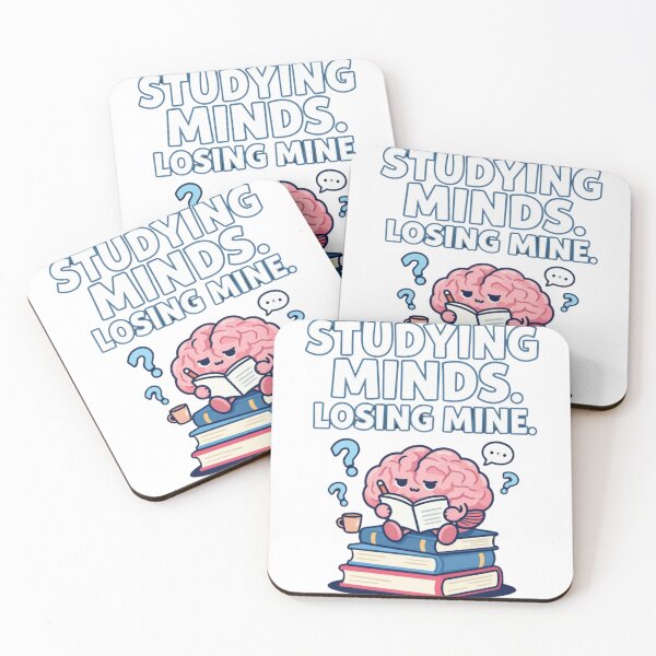 Item preview, Studying Minds Losing Mine. Funny Psychology Student Design designed and sold by GreyMothStudio.