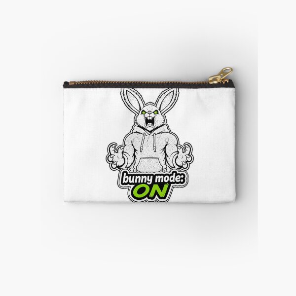 Item preview, Bunny Mode ON Funny Rabbit Energy Sticker designed and sold by bunnymode.