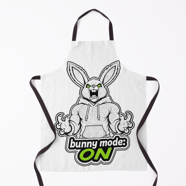 Item preview, Bunny Mode ON Funny Rabbit Energy Sticker designed and sold by bunnymode.