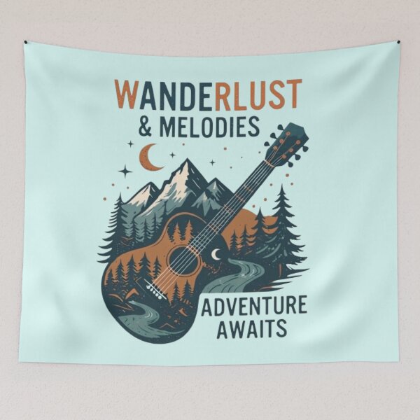 Item preview, Guitar in the mountains  designed and sold by V.I.B.E.