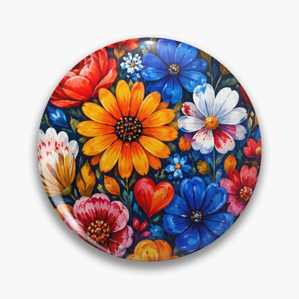 Item preview, Hearts 6 - Floral Heart on Dark Blue Illustration designed and sold by NikaNavi.