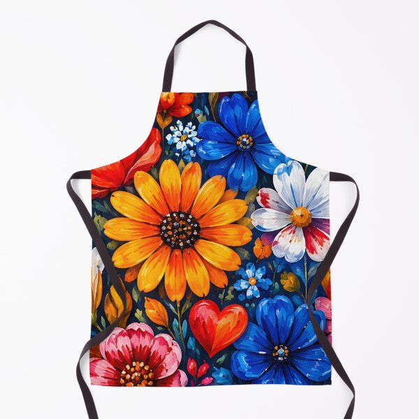 Item preview, Hearts 6 - Floral Heart on Dark Blue Illustration designed and sold by NikaNavi.