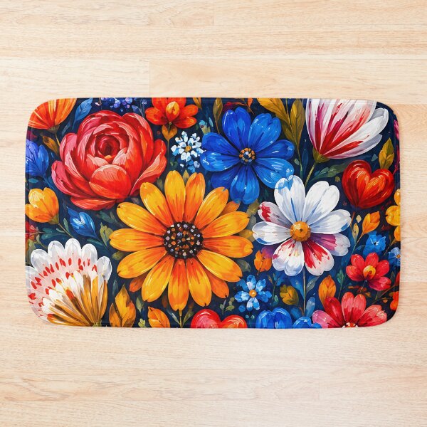 Item preview, Hearts 6 - Floral Heart on Dark Blue Illustration designed and sold by NikaNavi.