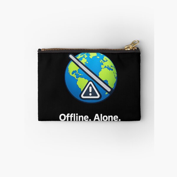 Item preview, Offline Earth Warning Icon Sticker designed and sold by PremVerse.