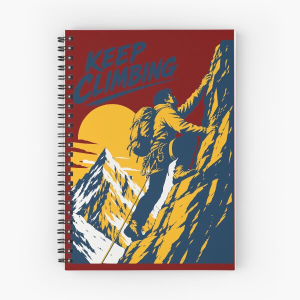 Item preview, Keep Climbing Retro Rock Climbing Mountain Art designed and sold by wmhtees.