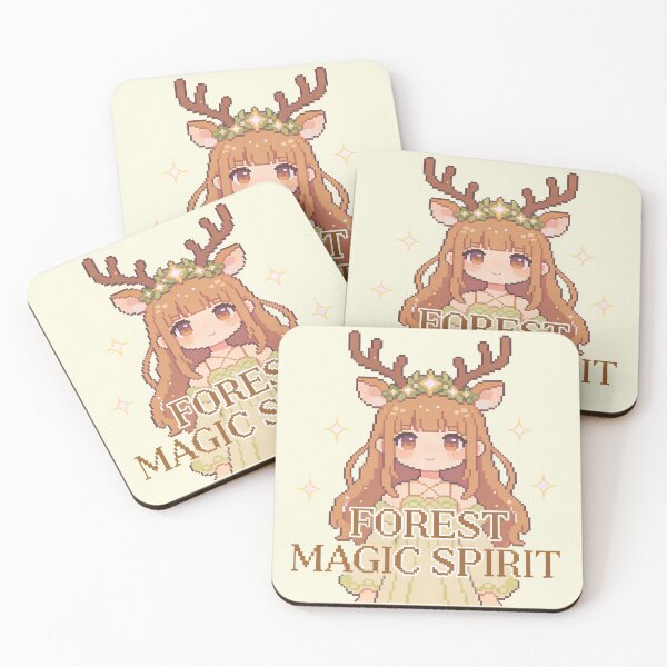 Item preview, Forest Magic Spirit - Cute Deer Girl Fantasy Pixel Art designed and sold by PotionPixelArt.