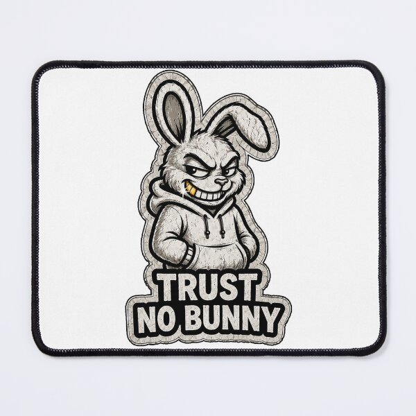 Item preview, Trust No Bunny Funny Rabbit Streetwear Sticker designed and sold by bunnymode.