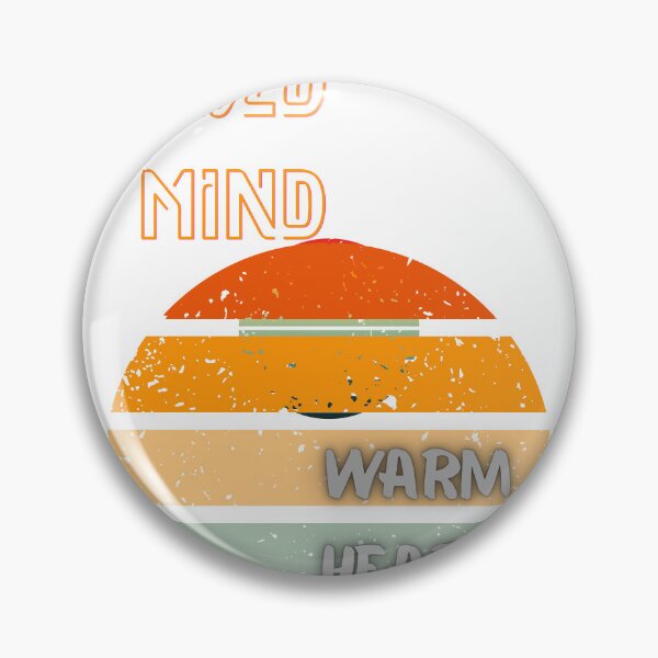 Item preview, Cold Mind Warm Heart Retro Aesthetic Typography designed and sold by AhmadAnnaPrints.